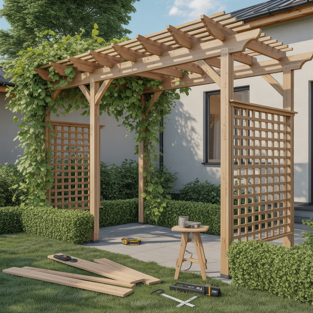 8.Sa bygger du en attraktiv pergola steg for steg